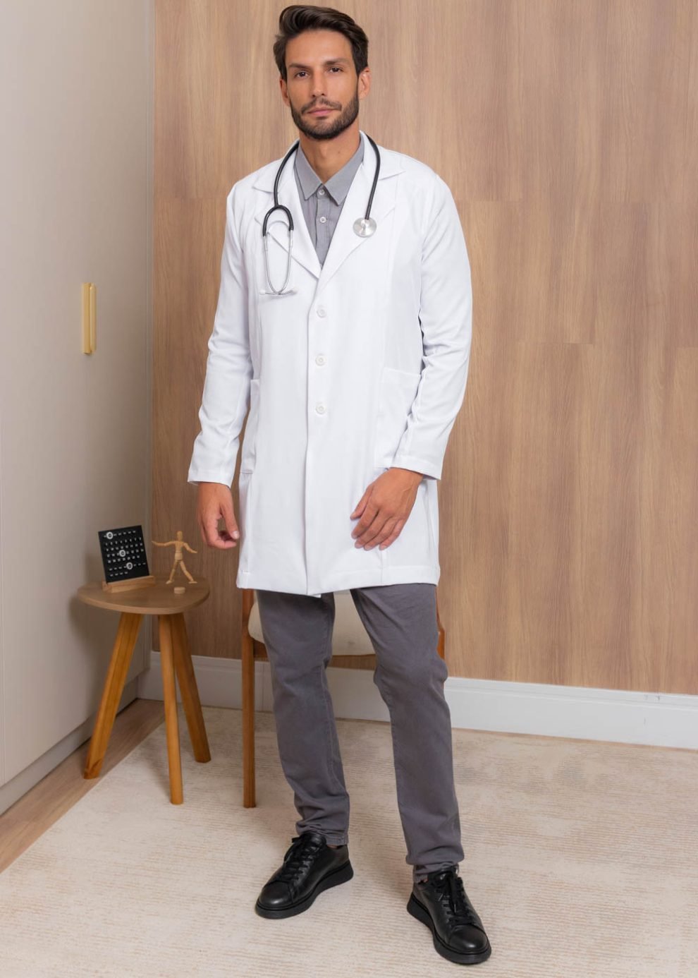 Jaleco Masculino Blazer Alfaiataria Maicon Branco - Imagem 6