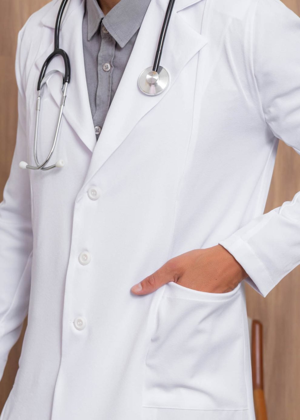 Jaleco Masculino Blazer Alfaiataria Maicon Branco - Imagem 4